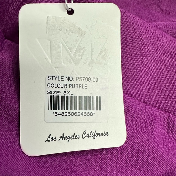 White Mark Womens Tasmin Midi Skirt, Purple New With Tags Size 3XL - Picture 2 of 2